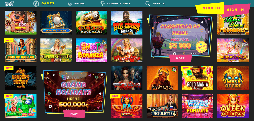 Booi Casino Games