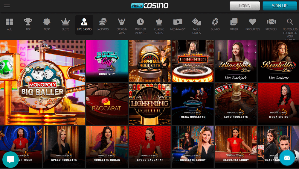 Hello Casino Live Casino