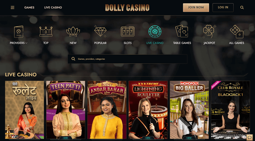 Dolly Casino Live Casino